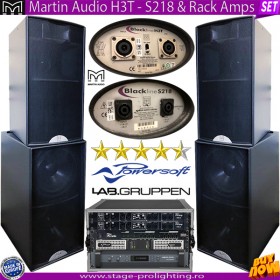Martin Audio H3T - S218 & Rack Amps SET